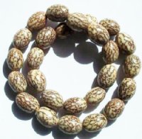 16 Inch Strand of 17x12mm Salwig Oval Beads